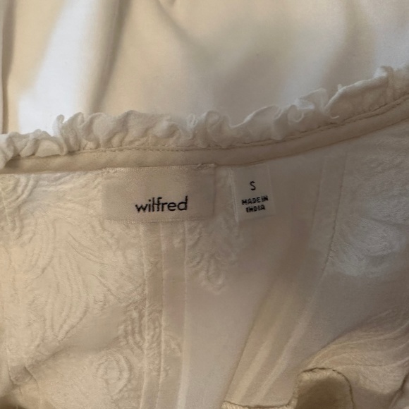 Aritzia Wilfred Lourdes Blouse | Color: Cream. Size S - Picture 2 of 2